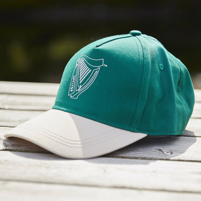 Guinness Harp Baseball Cap in Spring Green & Cream