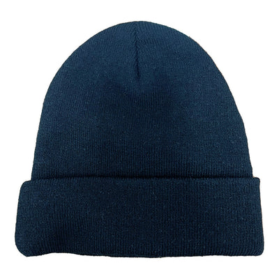 Guinness Harp Patch Turn-Up Knit Hat in Black