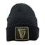 Guinness Harp Patch Turn-Up Knit Hat in Black