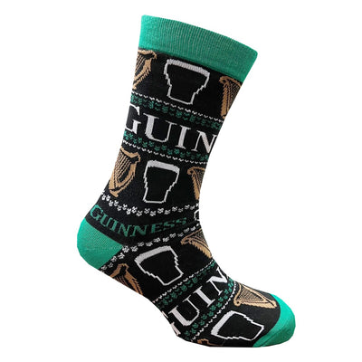 Guinness Harp Socks in Black & Green