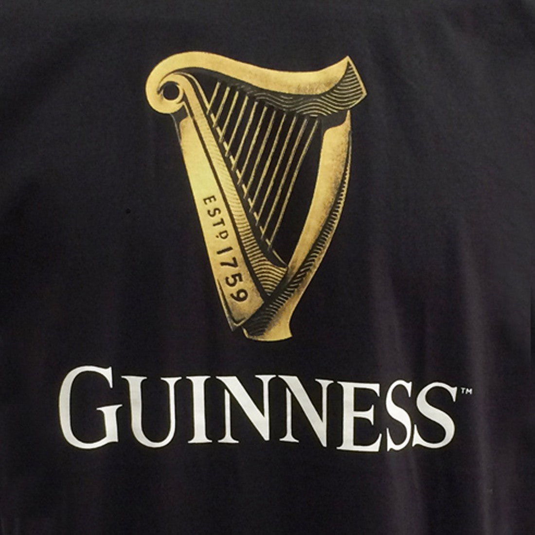 Guinness Harp T-Shirt in Black
