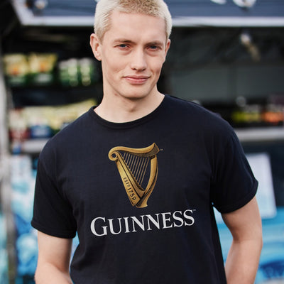 Guinness Harp T-Shirt in Black