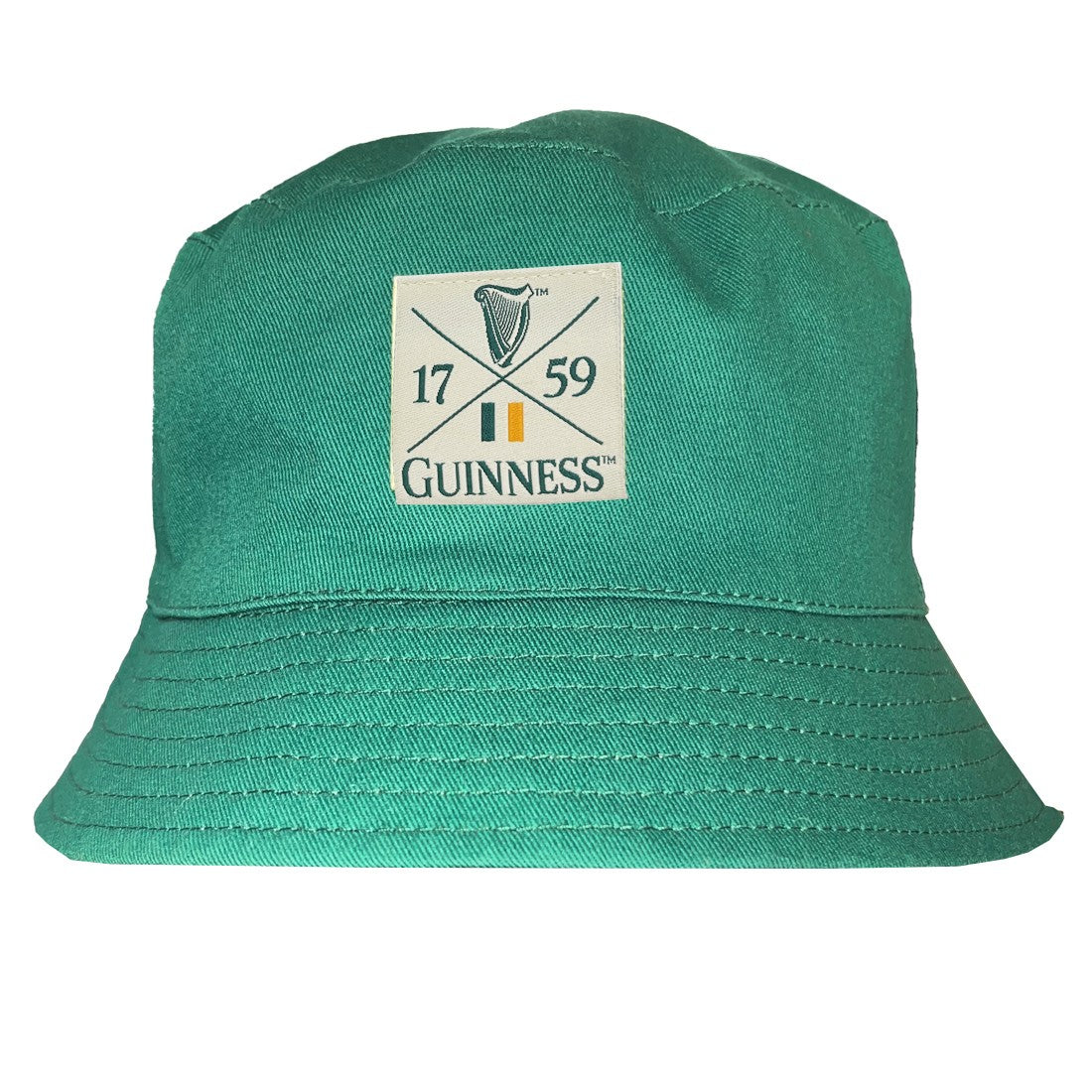 Guinness Harp & Toucan Sun Hat in Spring Green & Cream