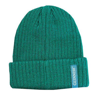 Guinness Harp Turn-Up Knit Hat in Spring Green