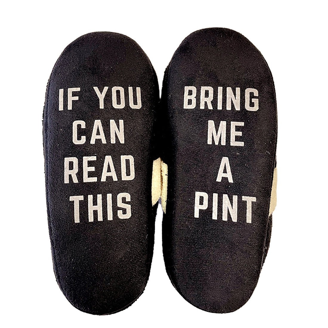 Guinness "If you can read this" Harp Slippers