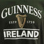 Guinness Ireland Harp Hanging T-Shirt in Bottle Green