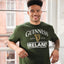 Guinness Ireland Harp Hanging T-Shirt in Bottle Green