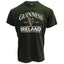 Guinness Ireland Harp Hanging T-Shirt in Bottle Green