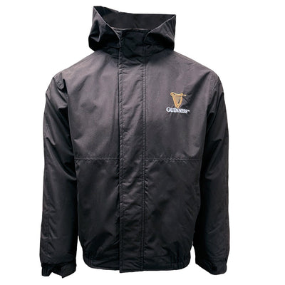 Guinness Jacket with Detachable Hood in Black