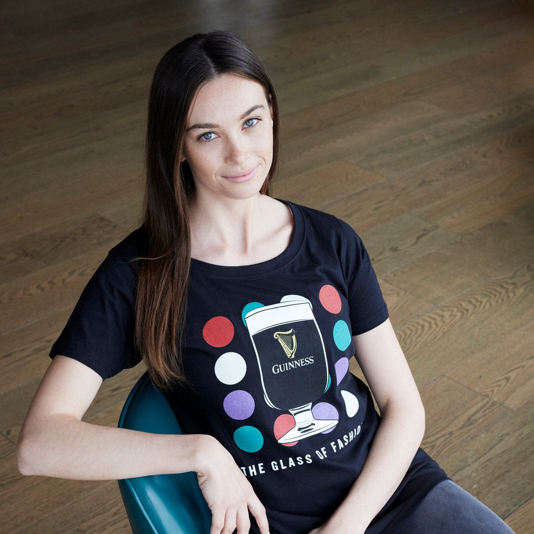Guinness Ladies Black “Glass of Fashion” T-Shirt