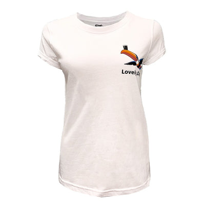 Guinness ‘Lovely Day’ Flying Toucan Ladies T-Shirt in White