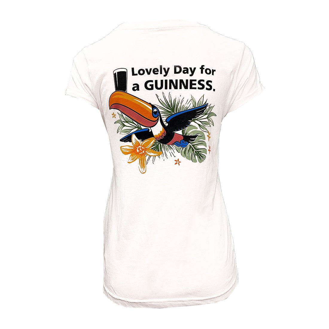 Guinness ‘Lovely Day’ Flying Toucan Ladies T-Shirt in White