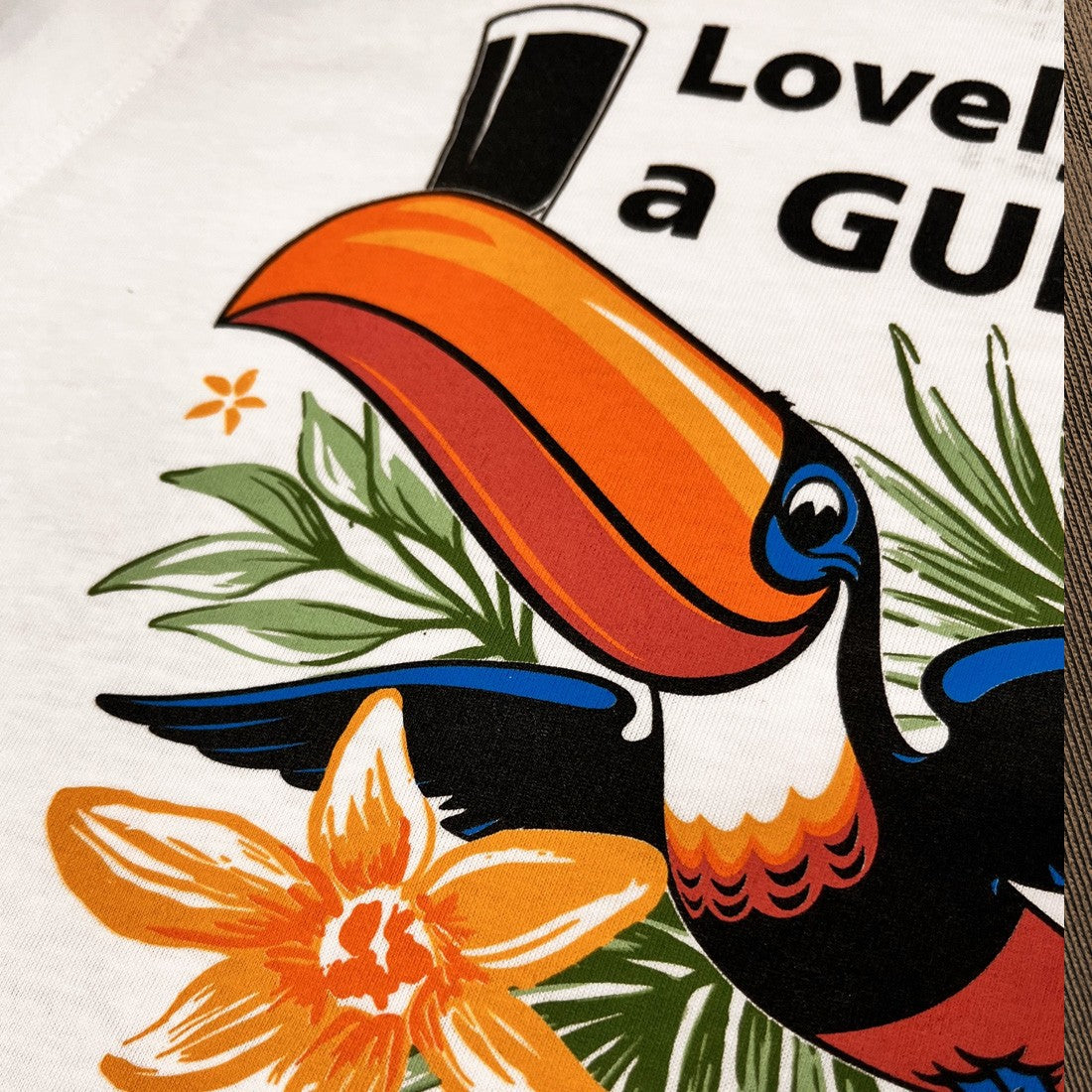 Guinness ‘Lovely Day’ Flying Toucan Ladies T-Shirt in White