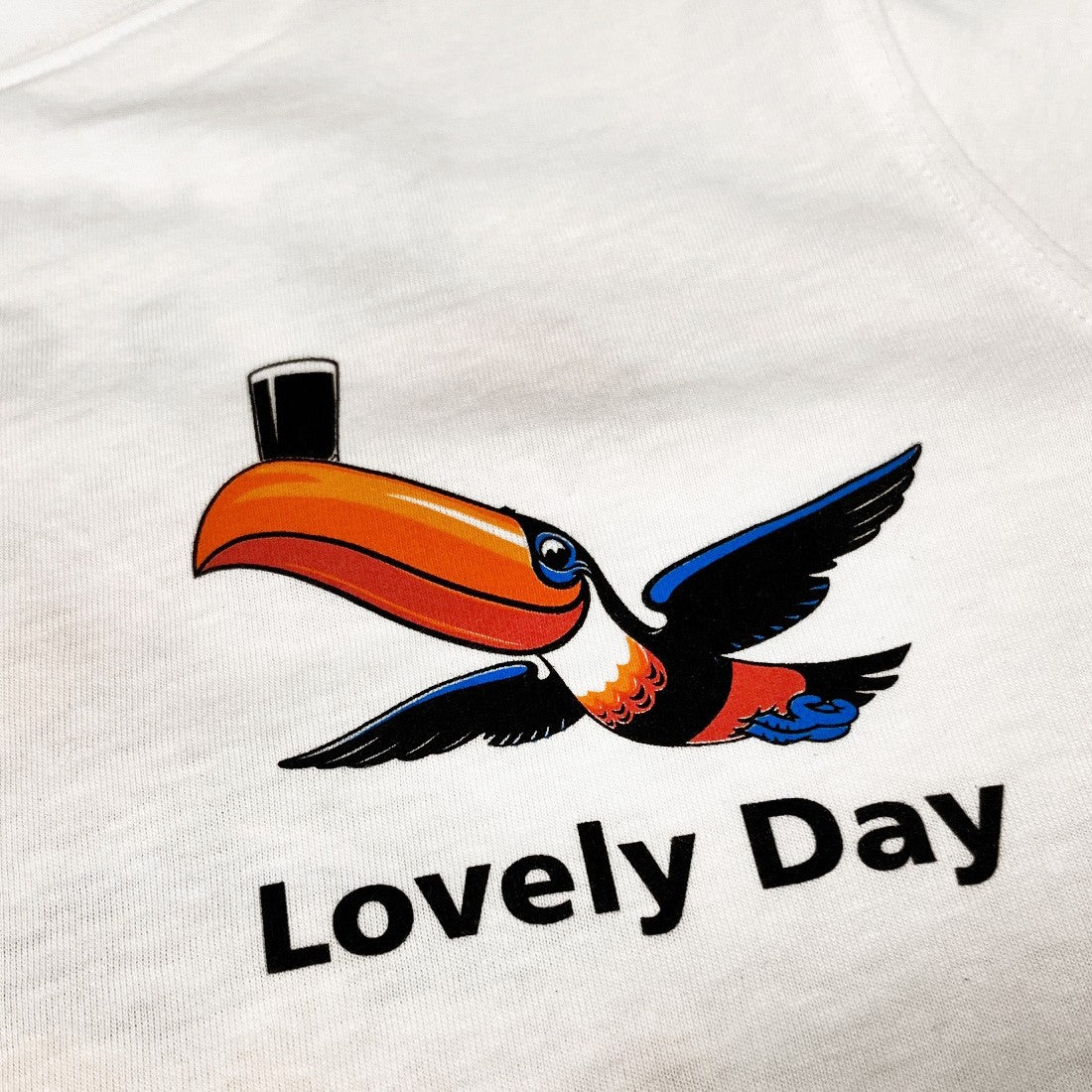 Guinness ‘Lovely Day’ Flying Toucan Ladies T-Shirt in White