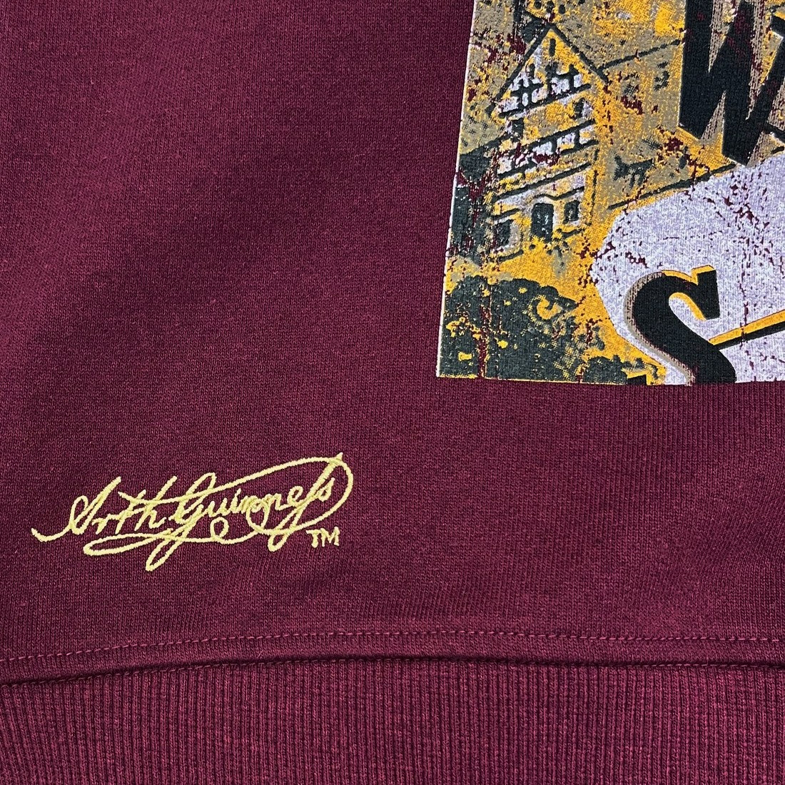 Guinness ‘Lovely Day for a Guinness’ Sweatshirt in Burgundy
