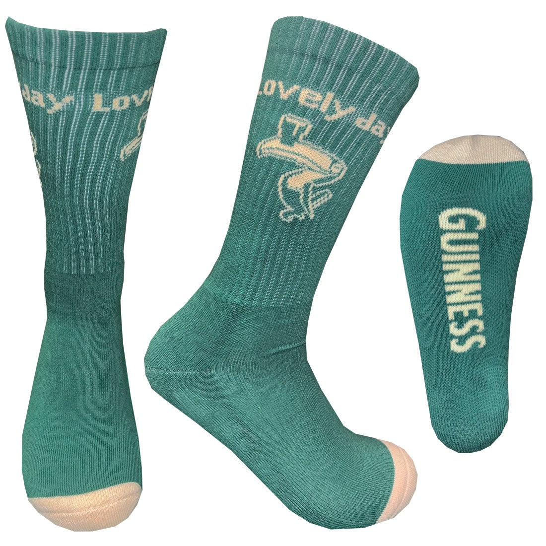 Guinness Lovely Day Sports Socks in Spring Green