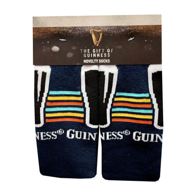 Guinness "Make Mine a Guinness" Socks in Navy & Turquoise