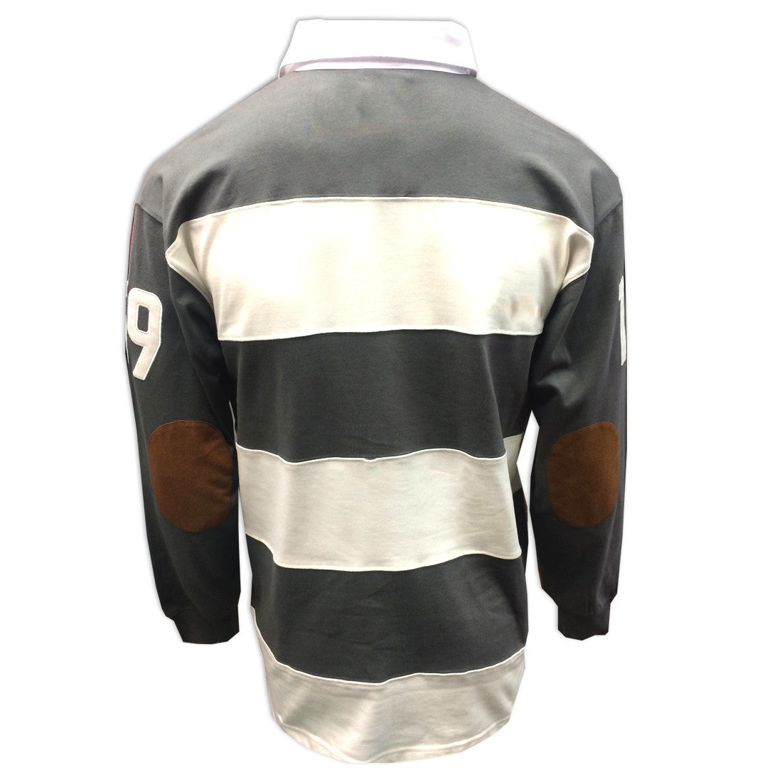 Guinness Pewter Cream Long Sleeve Rugby Shirt