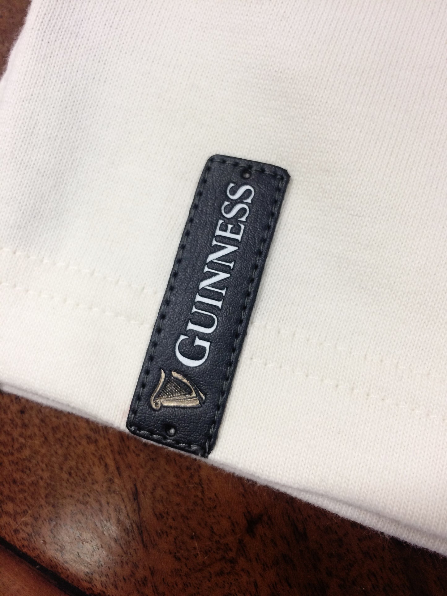 Guinness Pewter Cream Long Sleeve Rugby Shirt