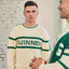 Guinness Rib Knit Jumper in Cream & Spring Green