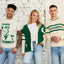 Guinness Rib Knit Jumper in Cream & Spring Green