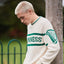 Guinness Rib Knit Jumper in Cream & Spring Green