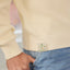 Guinness Rib Knit Jumper in Cream & Spring Green