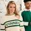 Guinness Rib Knit Jumper in Cream & Spring Green