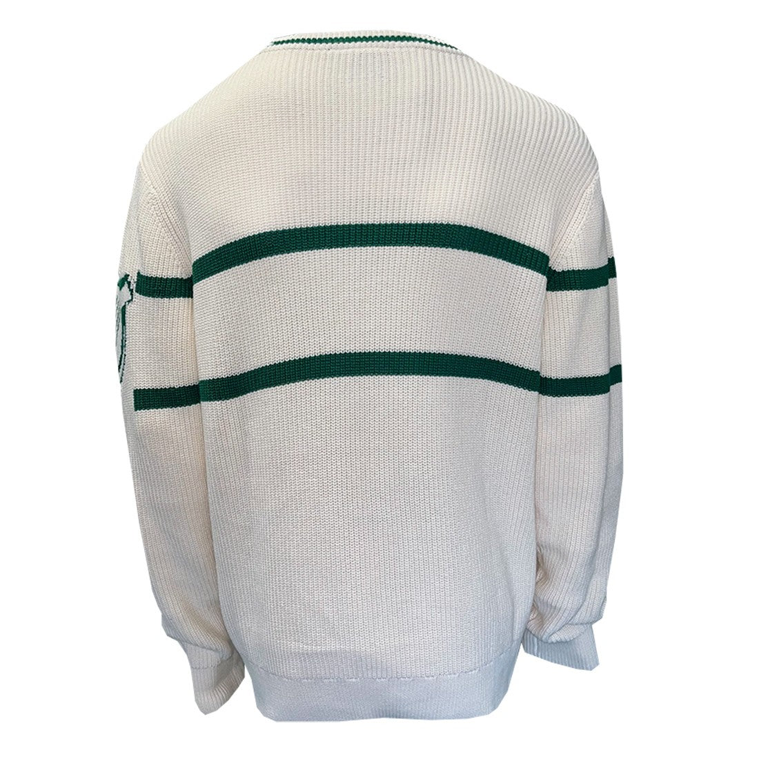Guinness Rib Knit Jumper in Cream & Spring Green