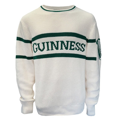 Guinness Rib Knit Jumper in Cream & Spring Green