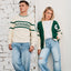 Guinness Rib Knit Jumper in Cream & Spring Green