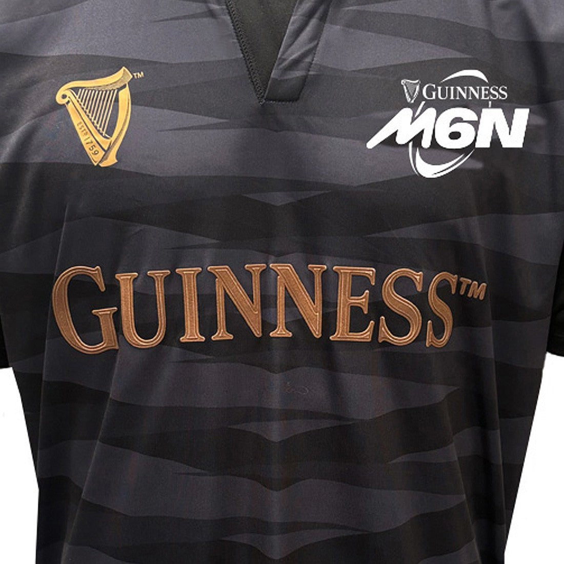 Guinness “Six Nations Rugby Performance” Top in Black & Grey