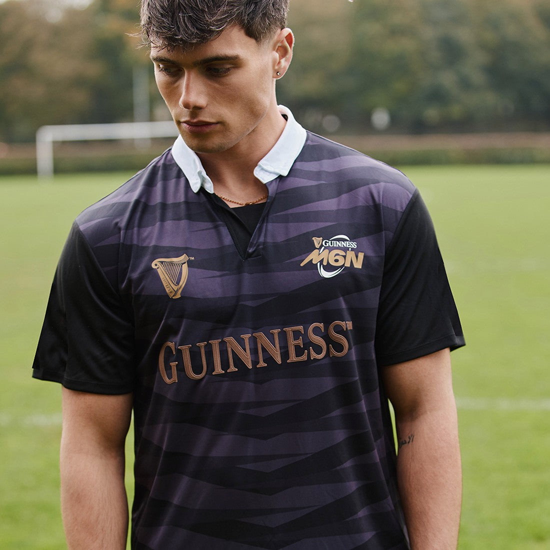 Guinness “Six Nations Rugby Performance” Top in Black & Grey