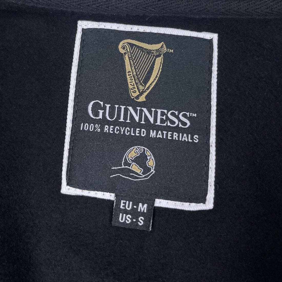 Guinness Smiley Pint Full Zip in Black