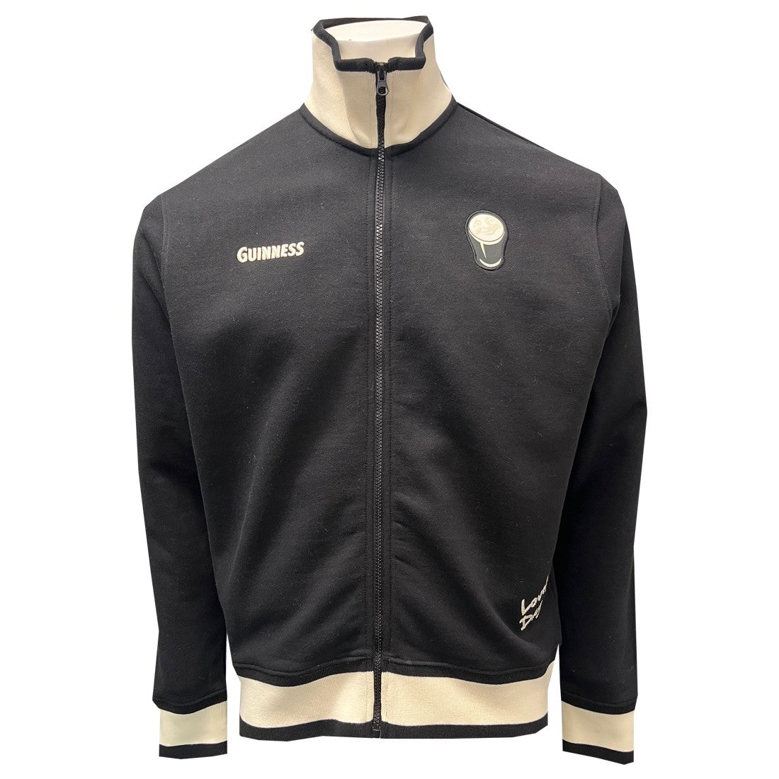 Guinness Smiley Pint Full Zip in Black