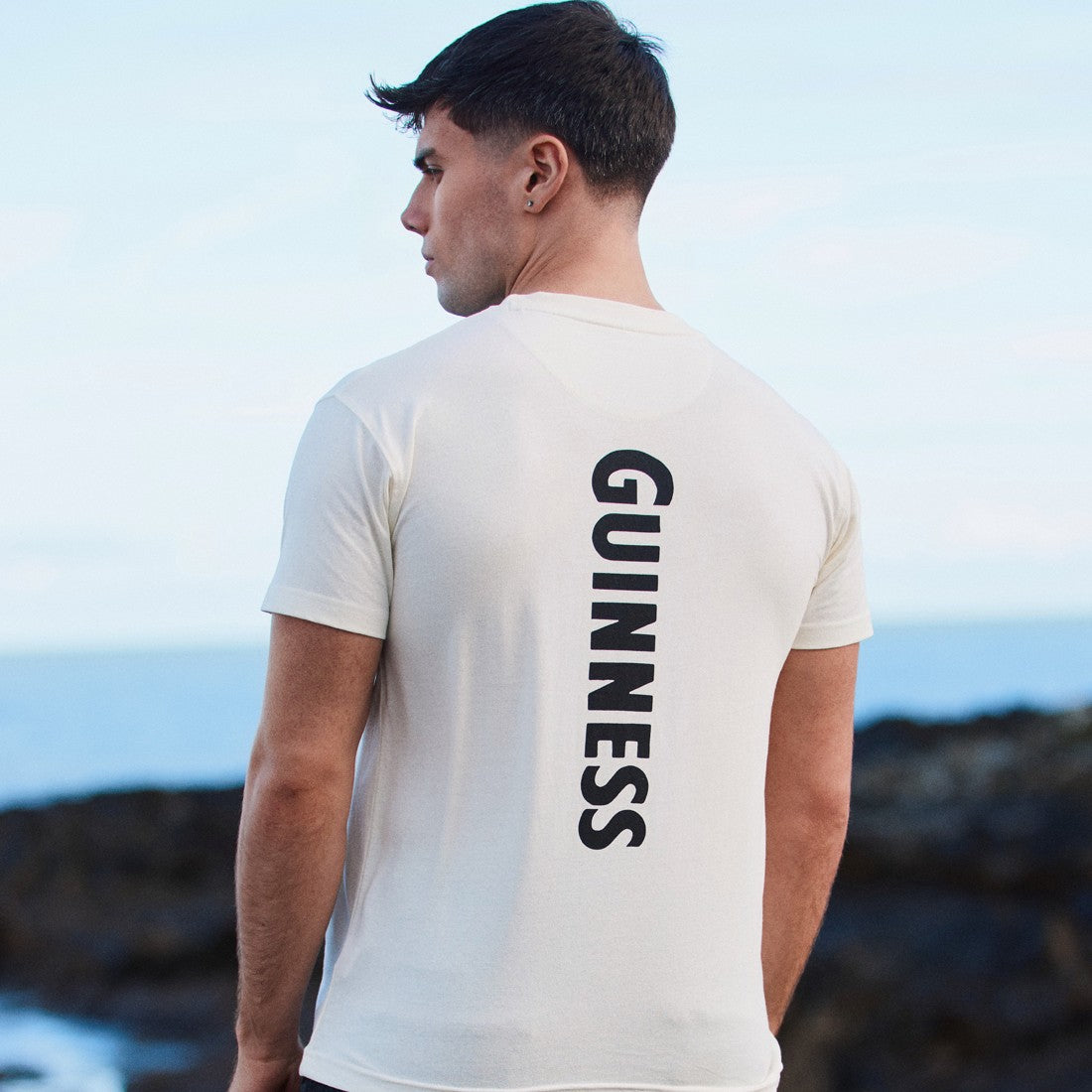 Guinness Smiling Pint T-shirt in Cream