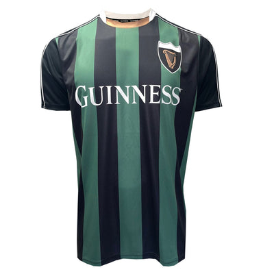Guinness Striped Performance Top - Black & Bottle Green