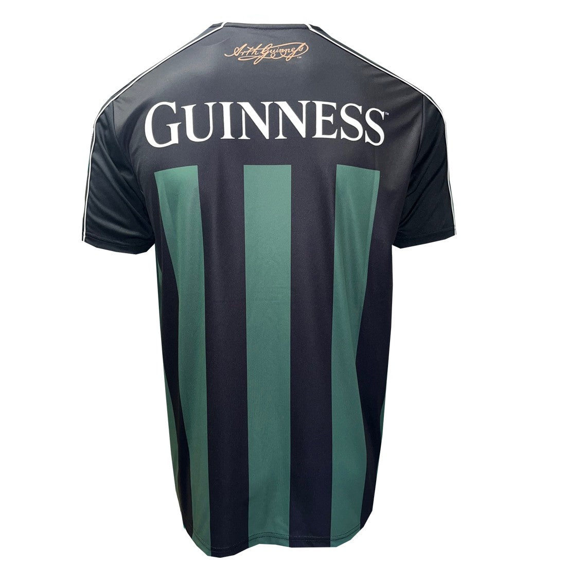 Guinness Striped Performance Top - Black & Bottle Green