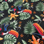 Guinness Toucan Hawaiian Print Short Sleeve Shirt in Black