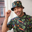Guinness Toucan Hawaiian Print Short Sleeve Shirt in Black