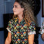 Guinness Toucan Hawaiian Print Short Sleeve Shirt in Black