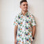 Guinness Toucan Hawaiian Print Short Sleeve Shirt in Cream & Multi