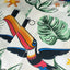 Guinness Toucan Hawaiian Print Short Sleeve Shirt in Cream & Multi