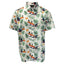 Guinness Toucan Hawaiian Print Short Sleeve Shirt in Cream & Multi