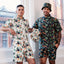 Guinness Toucan Hawaiian Print Swim Shorts in Black