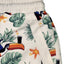 Guinness Toucan Hawaiian Print Swim Shorts in Cream
