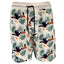 Guinness Toucan Hawaiian Print Swim Shorts in Cream