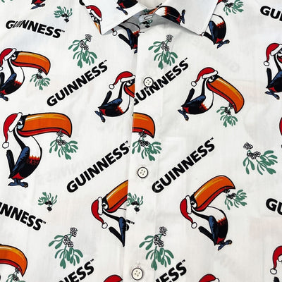 Guinness Festive Toucan Short Sleeve Shirt in White
