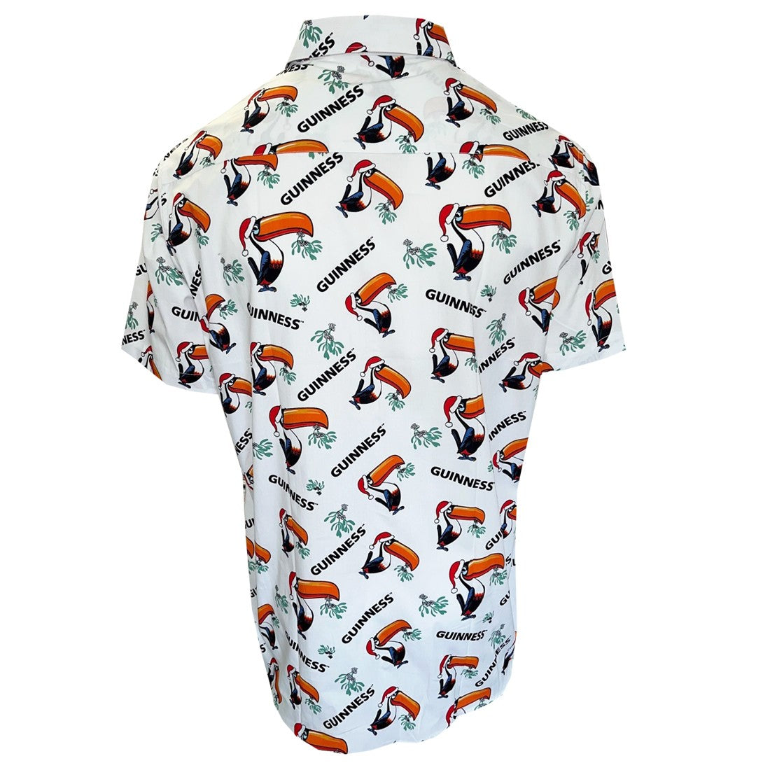 Guinness Festive Toucan Short Sleeve Shirt in White