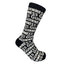 Guinness Word Bamboo Socks in Black & Cream